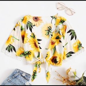 Sunflower crop top